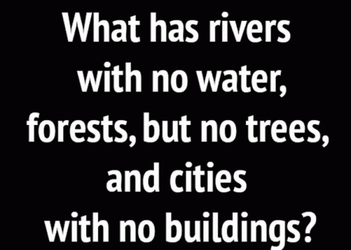 什么有没有水的河流，没有树的森林，没有建筑的城市?
