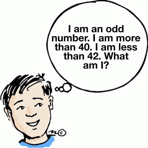 我是一个奇数。我已经40多岁了。我不到42岁。我是什么?
