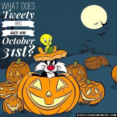 翠迪鸟在10月31日说了什么?
