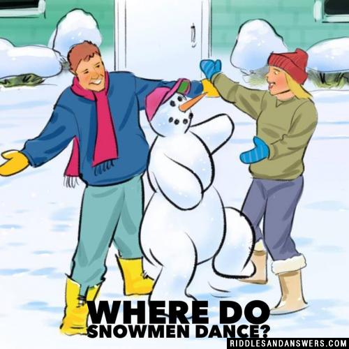 雪人在哪里跳舞?
