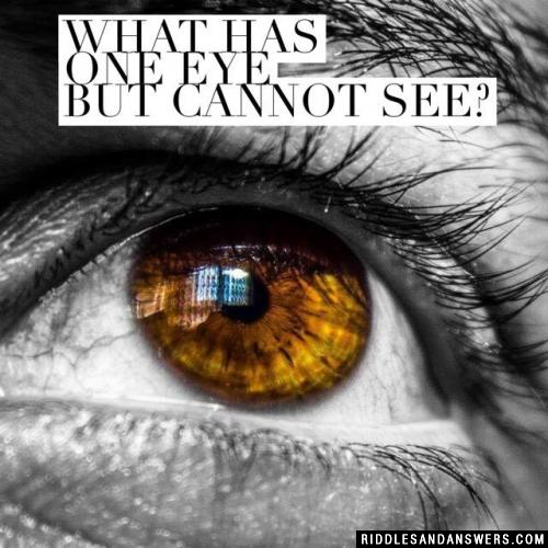 一只眼睛但不能看到什么?