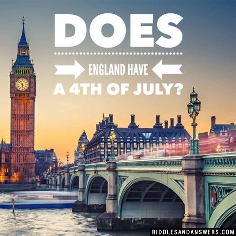 英国7月4日吗?